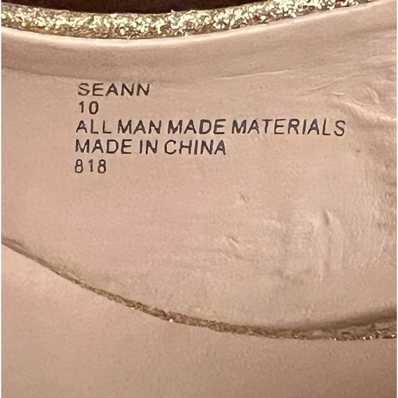 Betsey Johnson Seann Platform Glitter shoes Gold Silver Black Stilettos size 10 - Picture 5 of 8